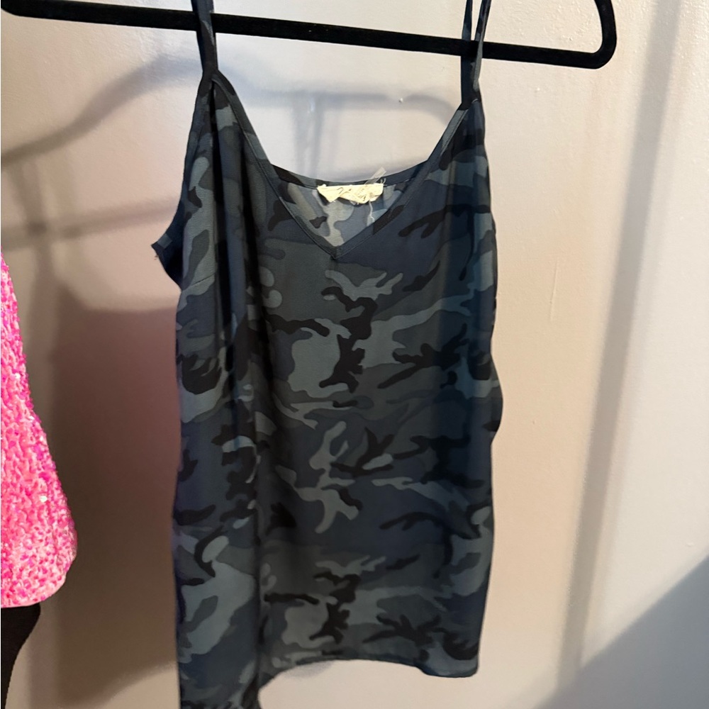 Camouflage Print Women's Top
